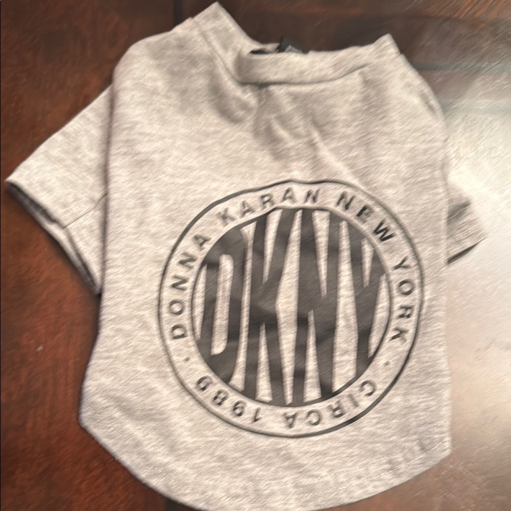 DKNY Gray Dog Clothing & Accessories